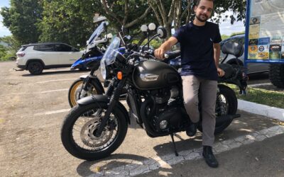 Primeira viagem do André na Bonneville